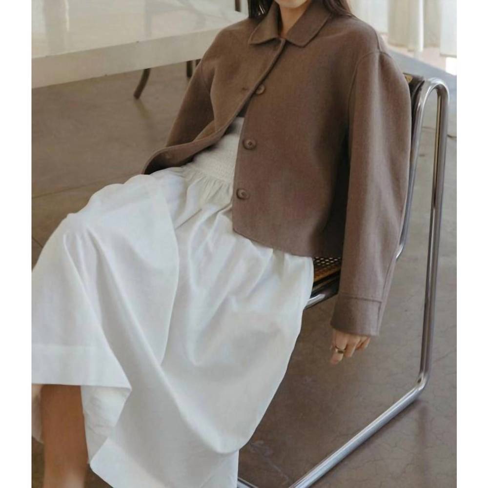 NEW ALL : ROW collins jacket in mocha